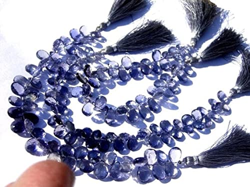 Iolite briolette poire LKBEADS pour éviter les ruptures de ton en bijouterie