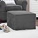 Baby Relax The Mackenzie Microfiber Plush Nursery Ottoman, Grey