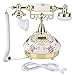 MS-9101 Vintage Retro Imitation Antique Telephone for Home Office Use Multi-Angle Smart Screen FSK and DTMF Caller ID Golden Removable Bracket Telephone
