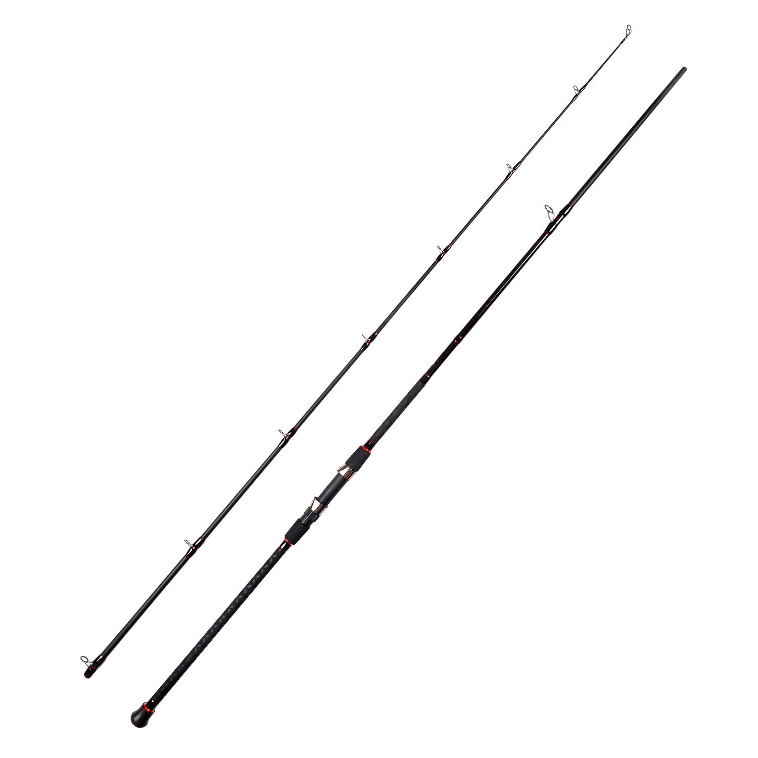 Fiblink Surf Casting Fishing Rod 2-Piece Graphite Travel Baitcasting Fishing Rod