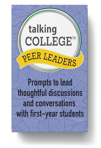 Talking College Peer Leaders Card Deck - Prompts to Lead Thoughtful Discussions & Conversations with First-Year Students - Health & Wellness, Campus Safety & Finding Community - 55 Cards(Large Format)