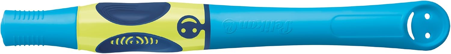 Pelikan Griffix Rollerball Pen for Left-Handed Users, Neon Fresh Blue, Pack of 1