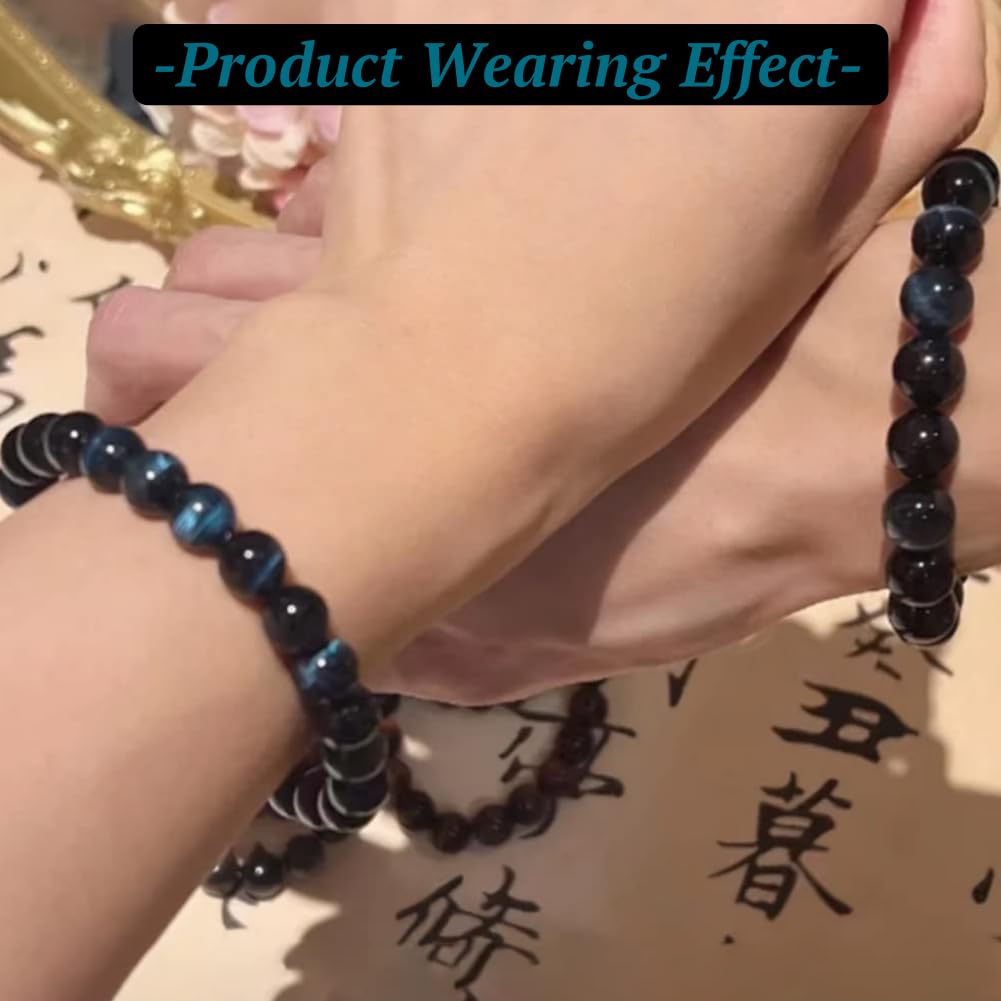 Tissting Blue Tiger Eye Beads - Image 4