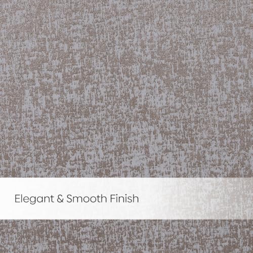 Image of haus & kinder Metallic Blackout Jacquard Window Curtain 5 Feet Long Pack of 1 | 100% Room Darkening Luxe Metallic Stone 130 x 152 cm