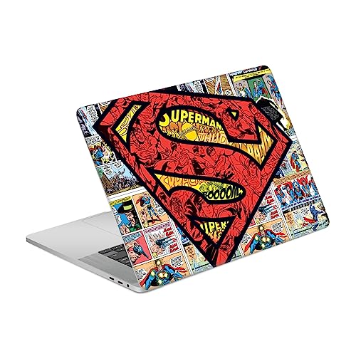 Skin Superman MacBook Pro 16 A2141 Autocollant Vinyle Logos DC Comics Head Case Designs