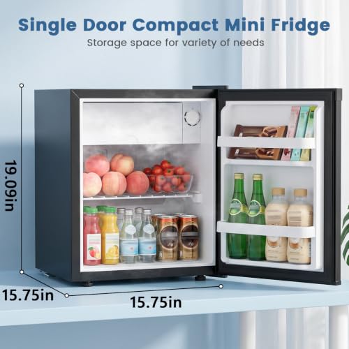 Image of COWSAR 1.3 Cu.Ft Mini Fridge, Reversible Single Door Compact Refrigerator