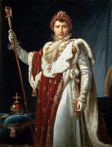 Impression d'art Napoléon Ier Bonaparte | Toile premium portrait de l'Empereur 60x90cm