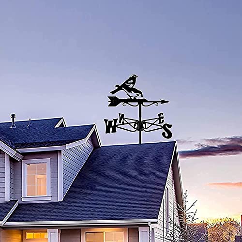 Dekoq Weathervane, Weathervanes Metal Bird Weather Vane Wind Direction Weathervane Roof Mount Weather Vane Measuring Tool Flying Roof Metaltions #TOP4