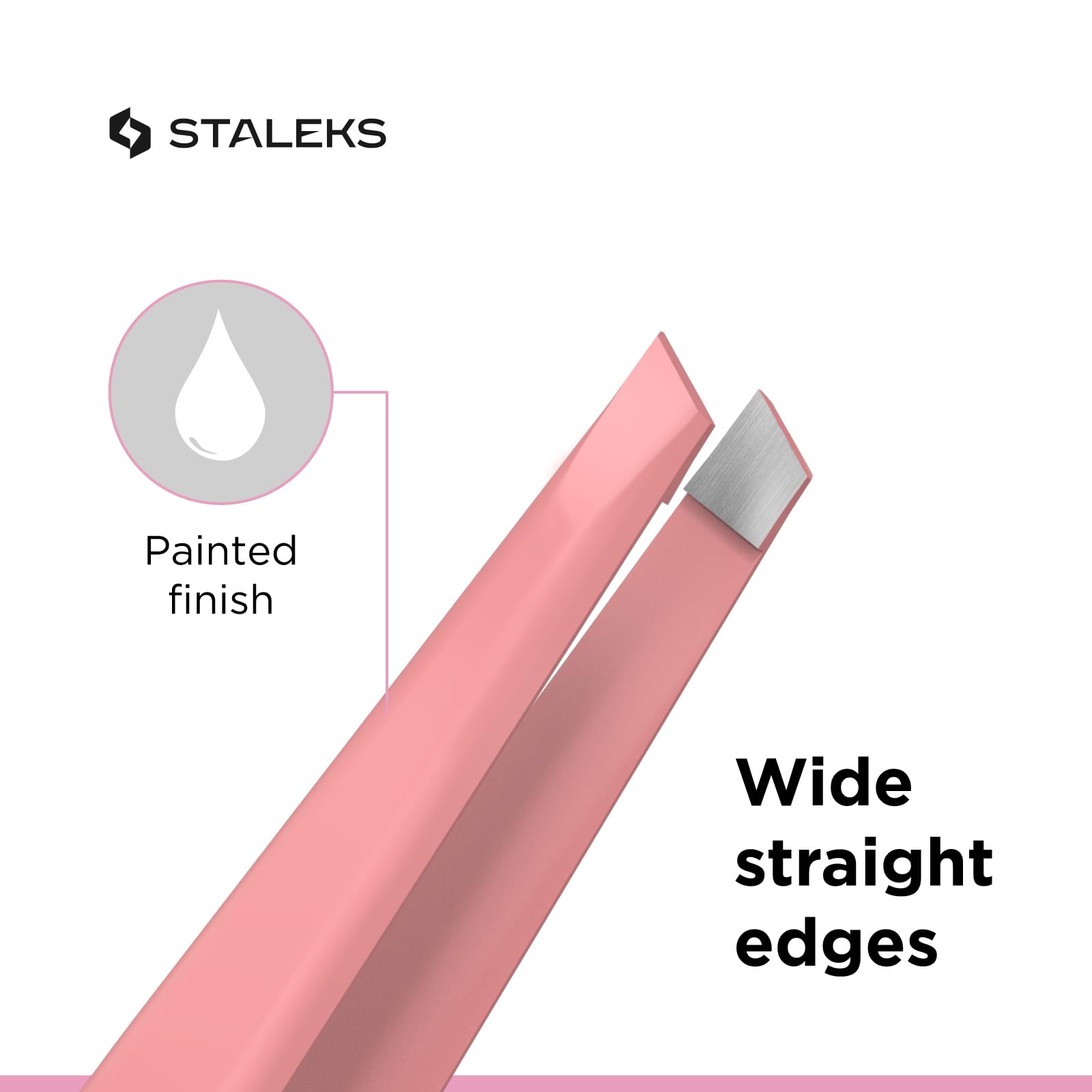Staleks Eyebrow Tweezers BEAUTY & CARE TBC-11/3 (Wide Slant) 3