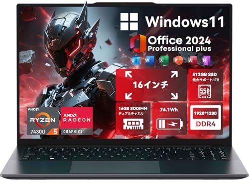 2026�V�o�� CHUWI �m�[�g�p�\�R�� CoreBook Plus 16�C���` 1920*1200 �p�\�R�� Ryzen 5 7430U �v���Z�b�T�[���� ������16GB SSD512GB Windows11 HDMI 4K�o��/Type-C*2/Wi