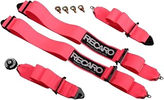 TRYFORCE RACING GEAR 4点式レーシングハーネス FIA公認 蛍光ピンク