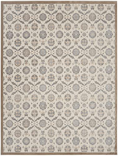 Kathy Ireland Grand Villa French Country Cream 8' X 10' Area -Rug, Easy -Cleaning, Non Shedding, Bed Room, Living Room, Dining Room, Kitchen (8X10) #TOP12