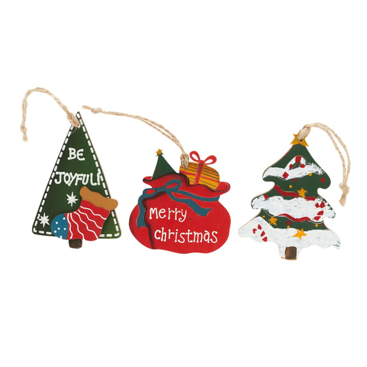 3 pièces décorations de noël noël en Bois Goutte Vacances Arbre Ornement Rustique Joyeux noël Signe décor de noël Bureau Haut décor Suspendus Ornements ustensiles de noël 7c Arbre de noël