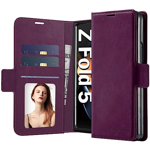 Coque Samsung Galaxy Z Fold 5 antichoc et étui cuir magnétique