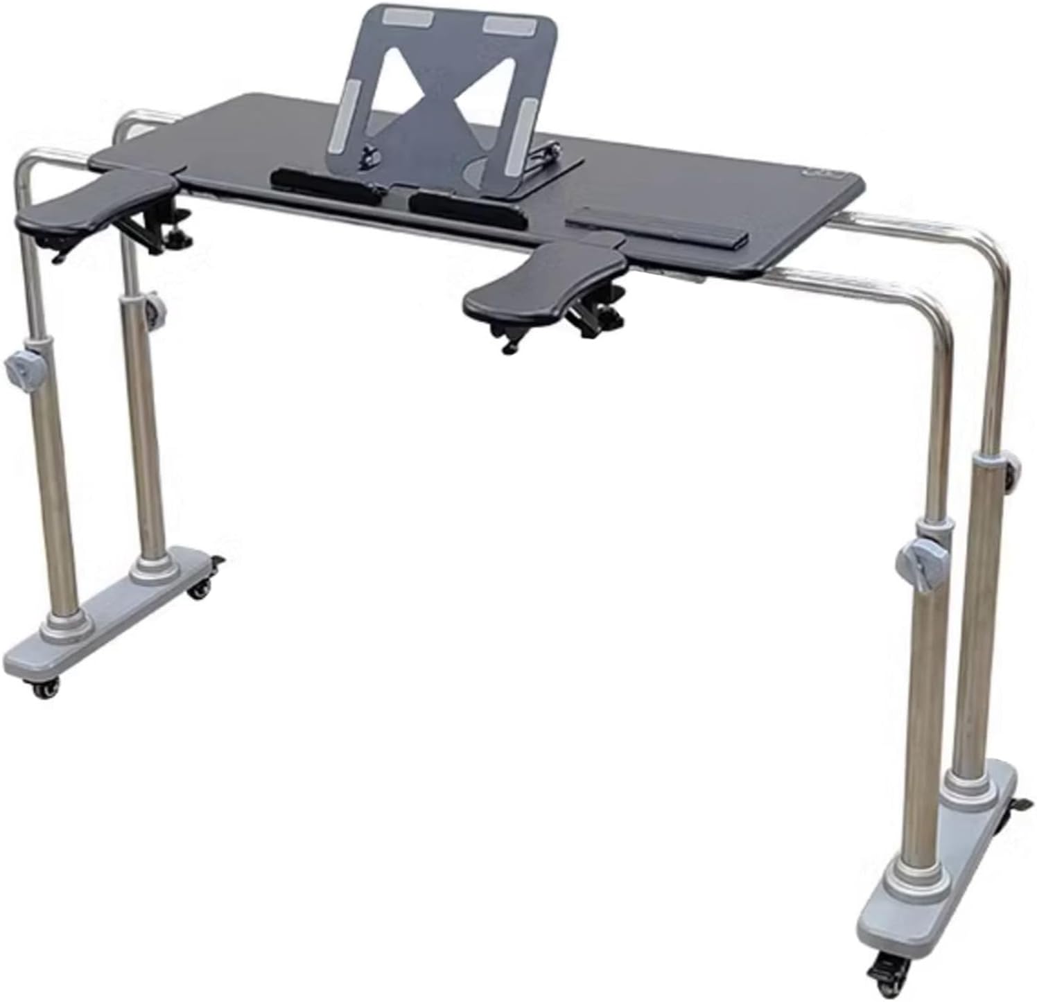 Computer Desk with Laptop Stand and Arm Rest, Use Over a Bed to Provide a Convenient Surface for Writing, Eating, and Desktop Surface for Use with Chairs and Beds
