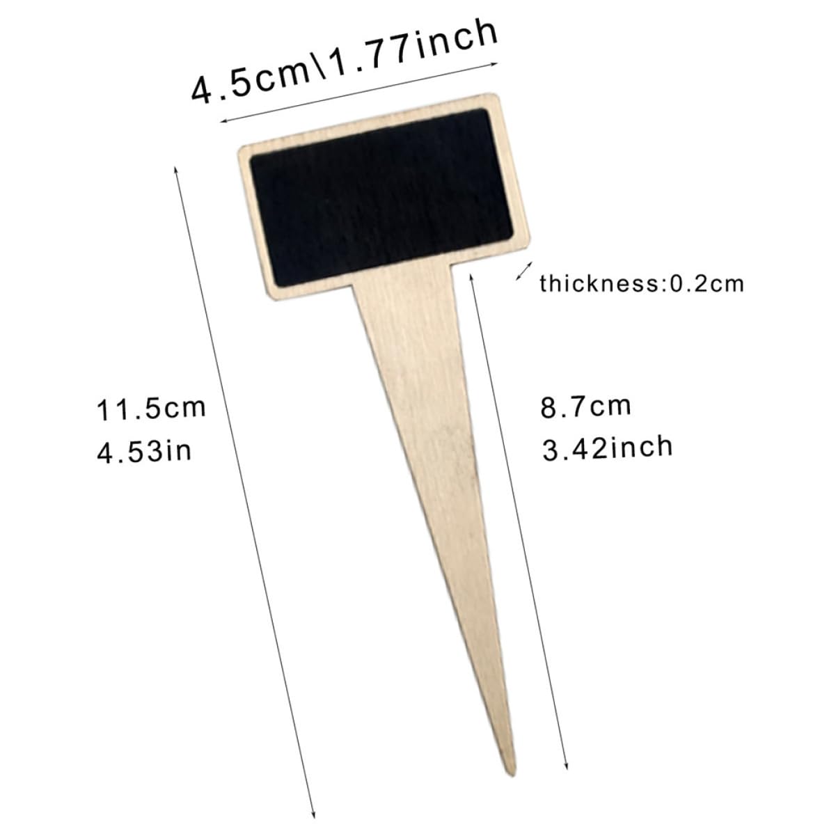 ibasenice 5 Ensembles Panneaux Mini Ardoises Étiquettes Pour Plantes Avec Bâtonnets Pour Identifier Vos Fleurs Et Décorer Vos Pots De Fleurs 18 Pièces * 5
