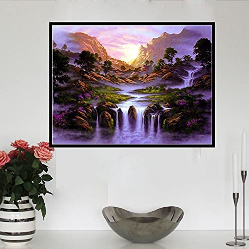Kit complet perceuse cascade diamond painting peinture strass 80x180cm - 2