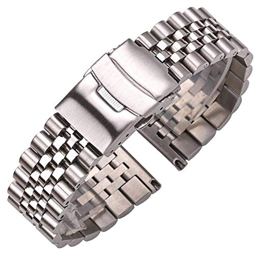Bracelet Strap Works INOXED en métal solide argenté pour rehausser l'élégance de votre montre