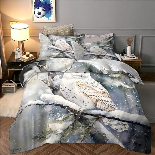 Parure de lit king size microfibre de luxe imprimée 3D