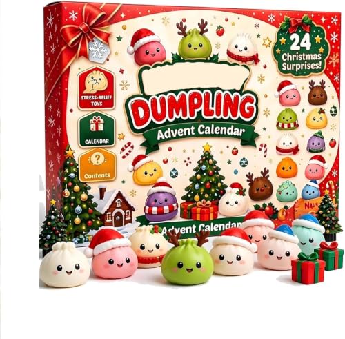 Christmas Advent Calendar 2026 Mini 24 Days Dumplings Christmas Squishies - image 1
