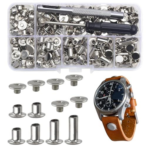 Chicago tornillos de remaches en kit de botón instantáneo variado para ropa hecha a mano