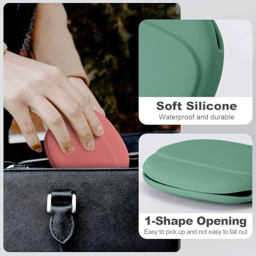 TIXDREEM Silicone Earphones Organizer, Portable Earbud Storage Case, Mini Pouch for Earphones, Coins, Keys, USB Flash Drives, Earrings, Jewelry (1) 3 511XX1pPuDL