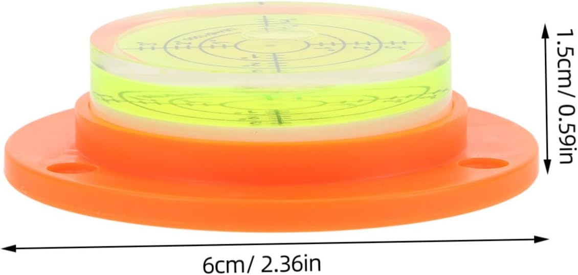 Tofficu Portable Bubble Level Base Mini Precision Level Measuring Tool for RVs Tripods and Frames High Accuracy Horizontal Measuring Instrument