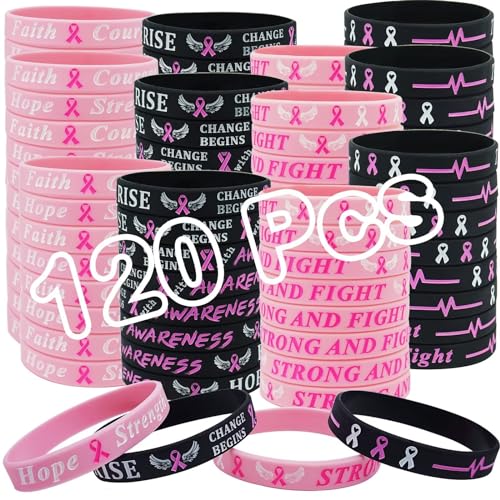 Bracelets cancer du sein rose message courage et espoir pour soutenir les survivants