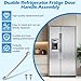 Upgraded WR12X21070 Refrigerator Door Handle-Stainless Steel Compatible with Ge Appliances Fridge Handle Replacement,WR12X20441 GZS23HSEBFSS, GSE22ESHBSS, GE Refrigerator Handles with Screws