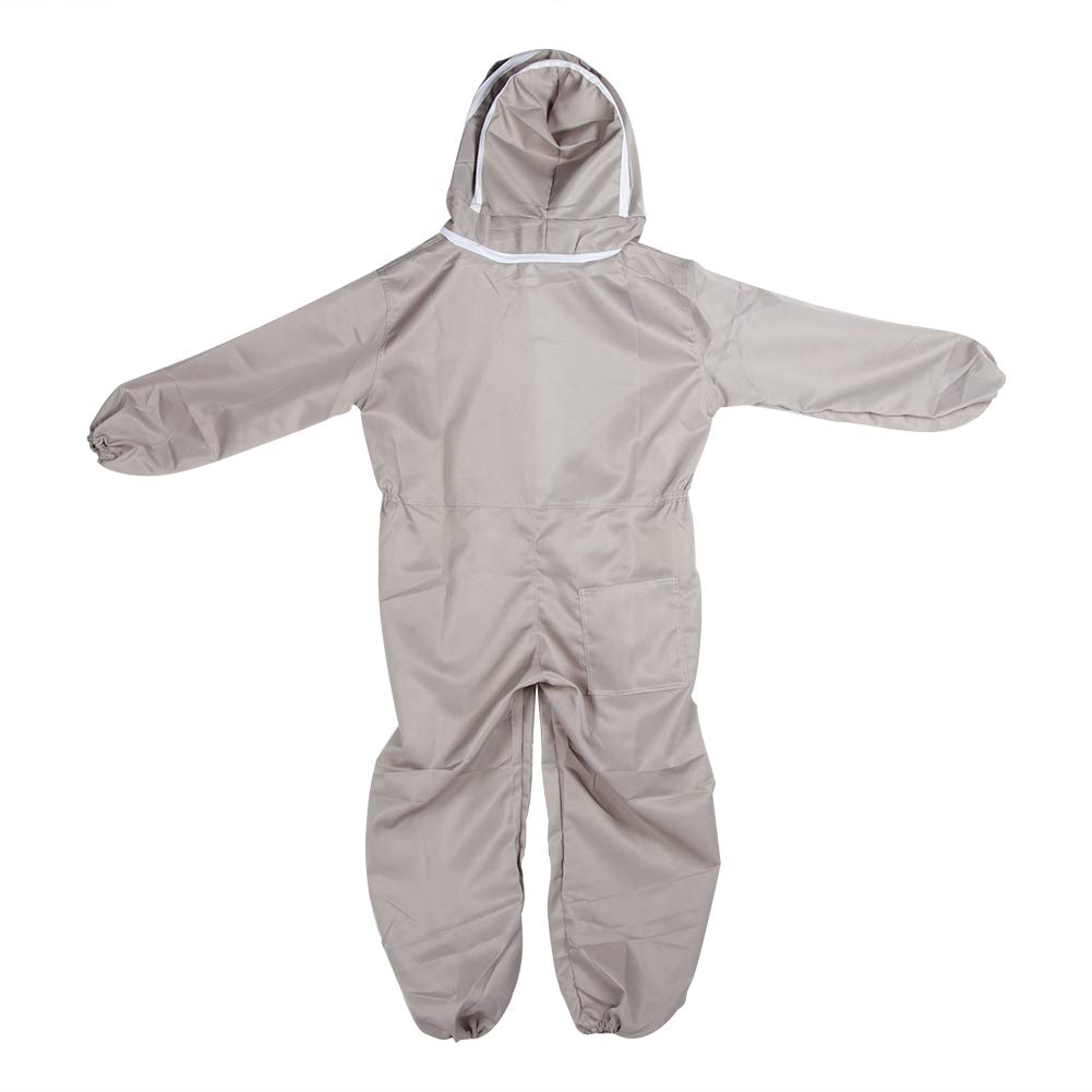 SIXRUN Traje de Apicultura con Capucha, Ropa Protectora para Apicultor de | Tejido Ripstop de Algodón, para 180-190 Cm, Transpirable, con Puños Elásticos