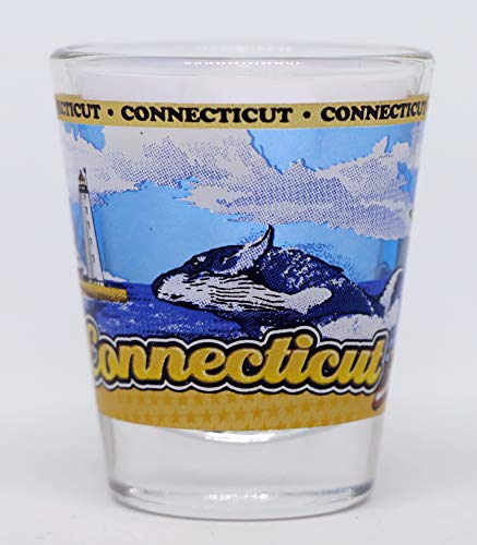 Connecticut State Wraparound Shot Glass