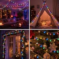 ZingBox Lichterkette Kugeln, 3M 20LED Bunte Lichterkette mit 1,8cm Kleinen Kugeln, USB Batterie & Batteriebetrieben, für Innen & Außen, Balkon Zimmer Schlafzimmer Hochzeit Party Camping Weihnachten – Ansicht 7