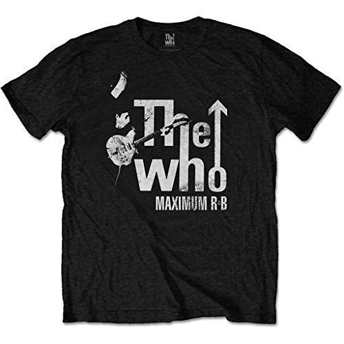 Rock Off The Who 'Maximum R&B Distressed' T-Shirt (Extra Large) Black