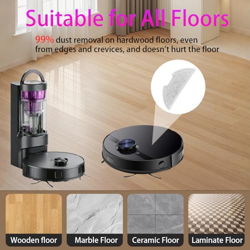 Image of 6 Pc Replacement Mop Pads Compatible with Eureka E20 Plus /E10s Vacuum Cleaner, Washable and Reusable Microfiber Mop Pads