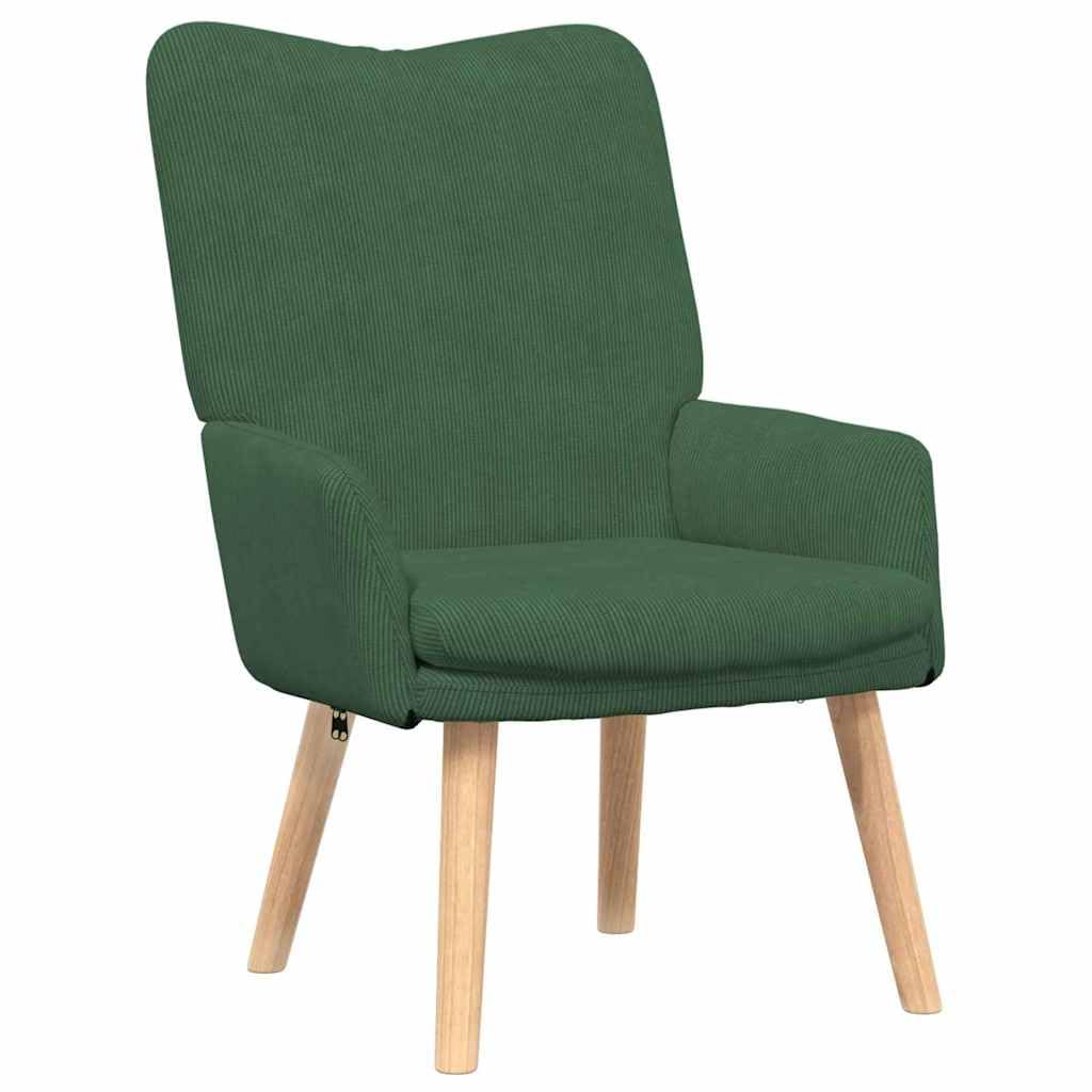 Fotel zielony dżungla 63 x 67 x 94 cm materiał z podłokietnikami i nogami z
