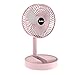 Wentylator biurkowy, ręczny wentylator z 3 prędkościami regulowanego przepływu powietrza, teleskopowy, ładowany przez USB, składany wentylator osobisty, bezszczotkowy silnik cichy wentylator biurkowy do domowego biura, głowica wentylatora 18 cm