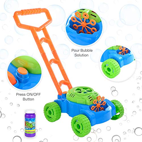 Bubble Lawn Mower Toy with Music and Real Lawn Mover Sounds, Indoor and Outdoor Fun and Healthy Exercise for Kids… - Image 3