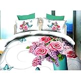  JUEGO DE CAMA CON ESTAMPADO DIGITAL 3D 4 PIEZAS