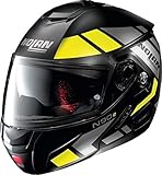 Der Helm kann sowohl mit offenem Kinnschutz (J-Konfiguration) als auch mit geschlossenem Kinnschutz (P-Einstellung) verwendet werden, da der Kinnschutz die UN/ECE-Zertifizierung für Integralhelme übertrifft.