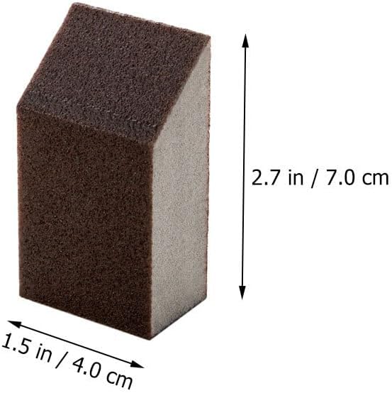 GARVALON Heavy Duty Sponge: 10pcs Emery Sponge Brush Eraser Scrub Pot Cleaning Pads Rust Sand Scrubbers Household Cleaning Tools for Removing Rust Kitchen Supplies image 2