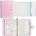 A5 ringbuch a5 nachfüllbar Planner organizer Folder Refillable Personal Organiser with Accessories, 6 Rings Planner Mint Blue Refills Included Accessories Harphia Pink