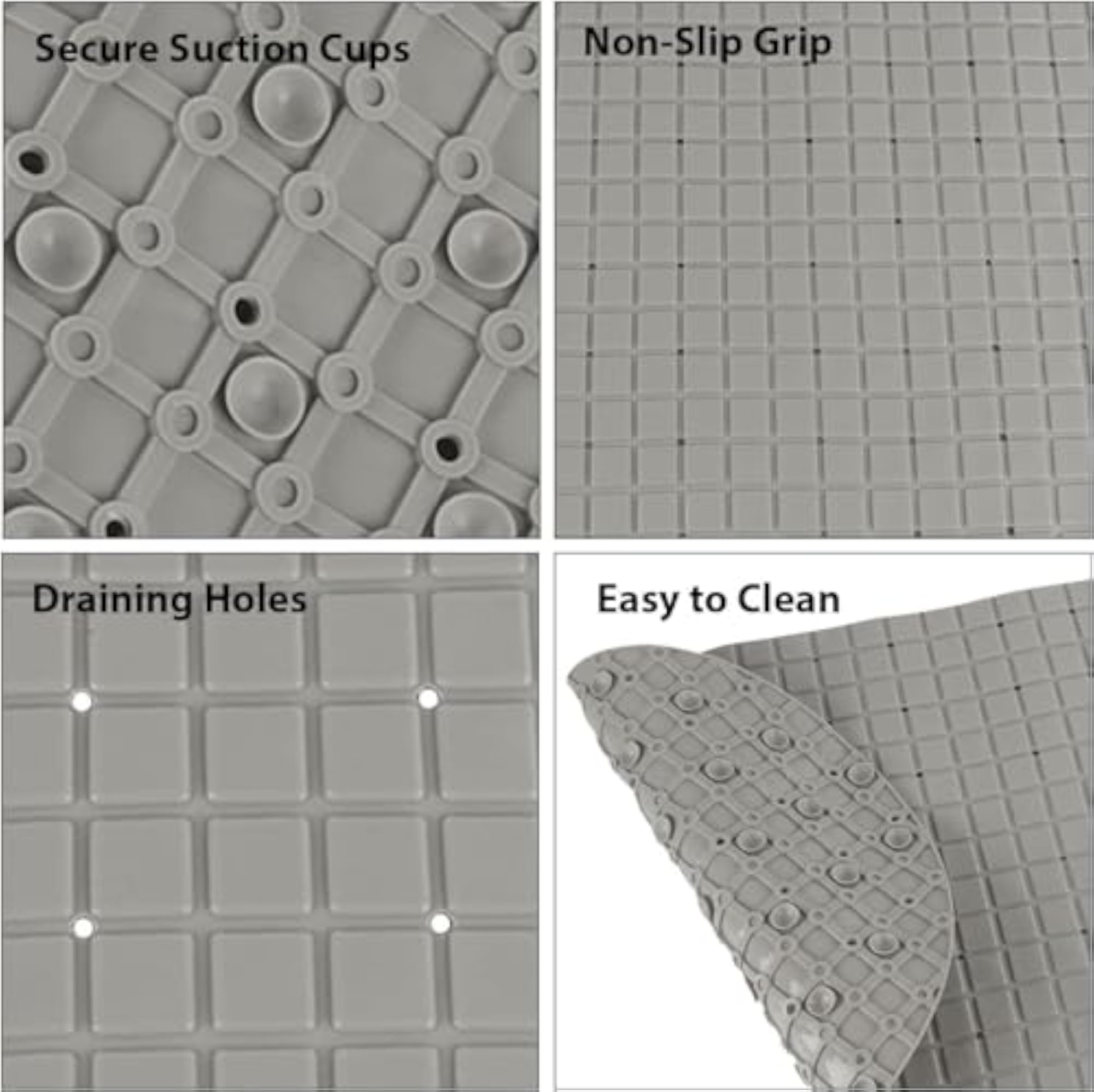 Non-Slip Shower Mats with Absorbent Design