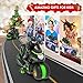 iappadore Remote Control Motorcycle for Boys 4-7, 2025 New RC Dirt Bike Toys with RGB Color-Changing Wheels & Exclusive Sideways Glide, 2.4GHz RC Stunt Motorbike Gift for Kids 5-12