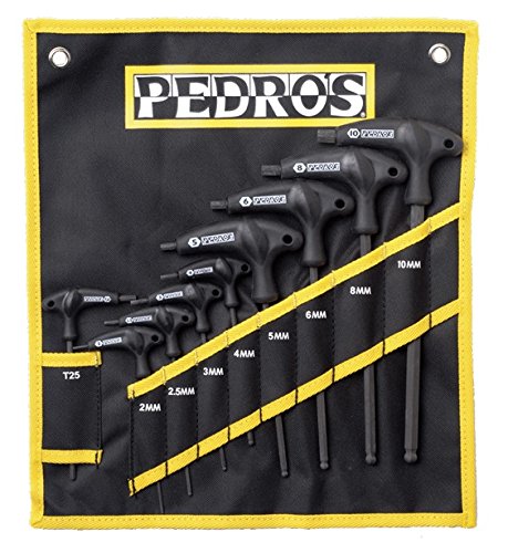 Pedro s Pro T/L Handle Hex T-Griff Inbusschlüsselset, 9-teilig