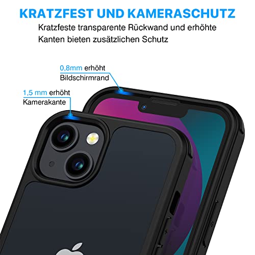 Cenhufo Outdoor-Hülle für iPhone 13 mit 360 Grad Schutz und Panzerglas