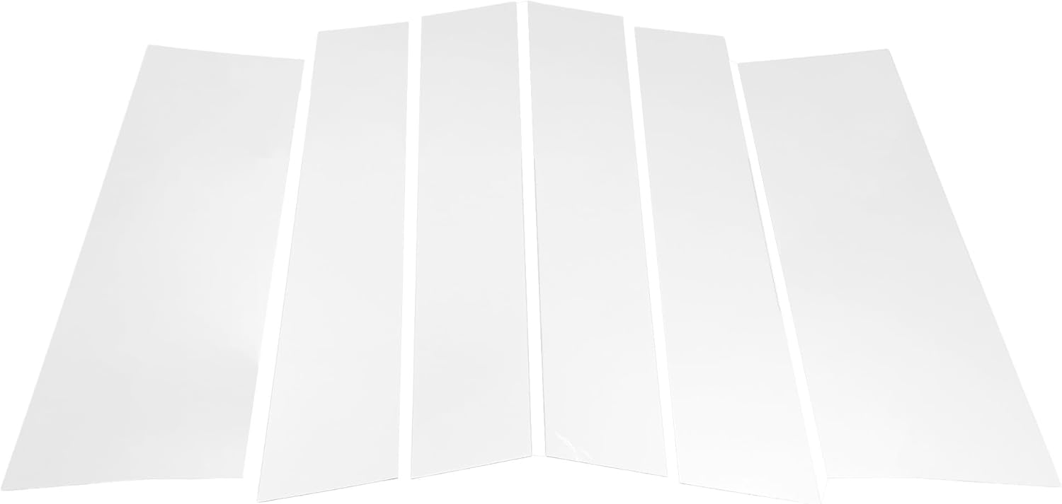 Door Pillar Window Trim for Honda Odyssey 2011-2017 Front Rear Left Right Anti Scratch Sticker Pillar Posts Cover Chrome Silver Tone 6 Pcs