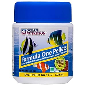 Ocean Nutrition Fish Food – Tropical Fish Food, Soft Moist Sinking Pellets, High Protein(41%) Guppy Fish Food, Fish Food Flakes Alternative, 3.5 oz (100 g), Small Pellet