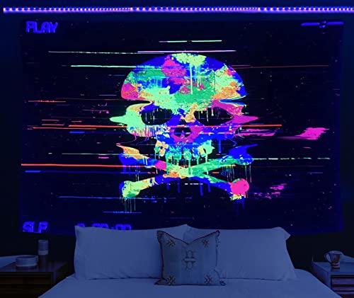 HOLAVIDA Arazzo Teschio Psichedelico Scheletro