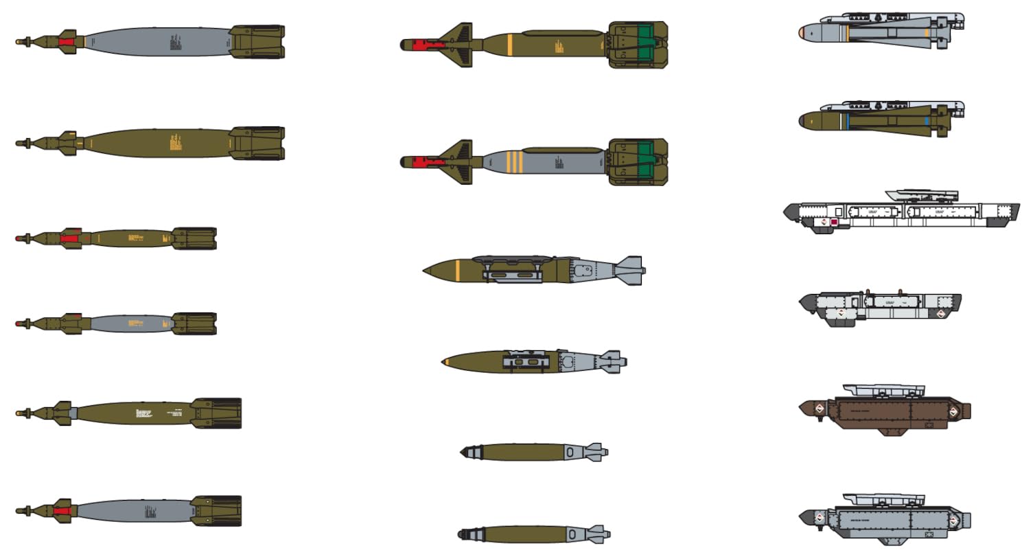 FineMolds 1/72 America Aircraft Bomb Set 2 Plastic Model Japan
