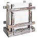 Rustic Barnwood Upright Napkin Holder, Table Top Paper Towel Dispenser, Brown